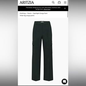 NEW Aritzia Bader Black Cargo Pant